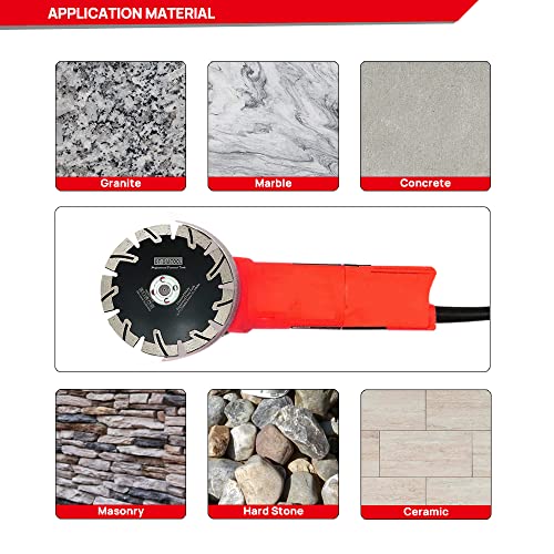 Dt-Diatool Diamond Blade 7 Inch For Granite Stone Concrete Marble Hot Pressed Cutting Disc With T-Protective Segment #TOP4