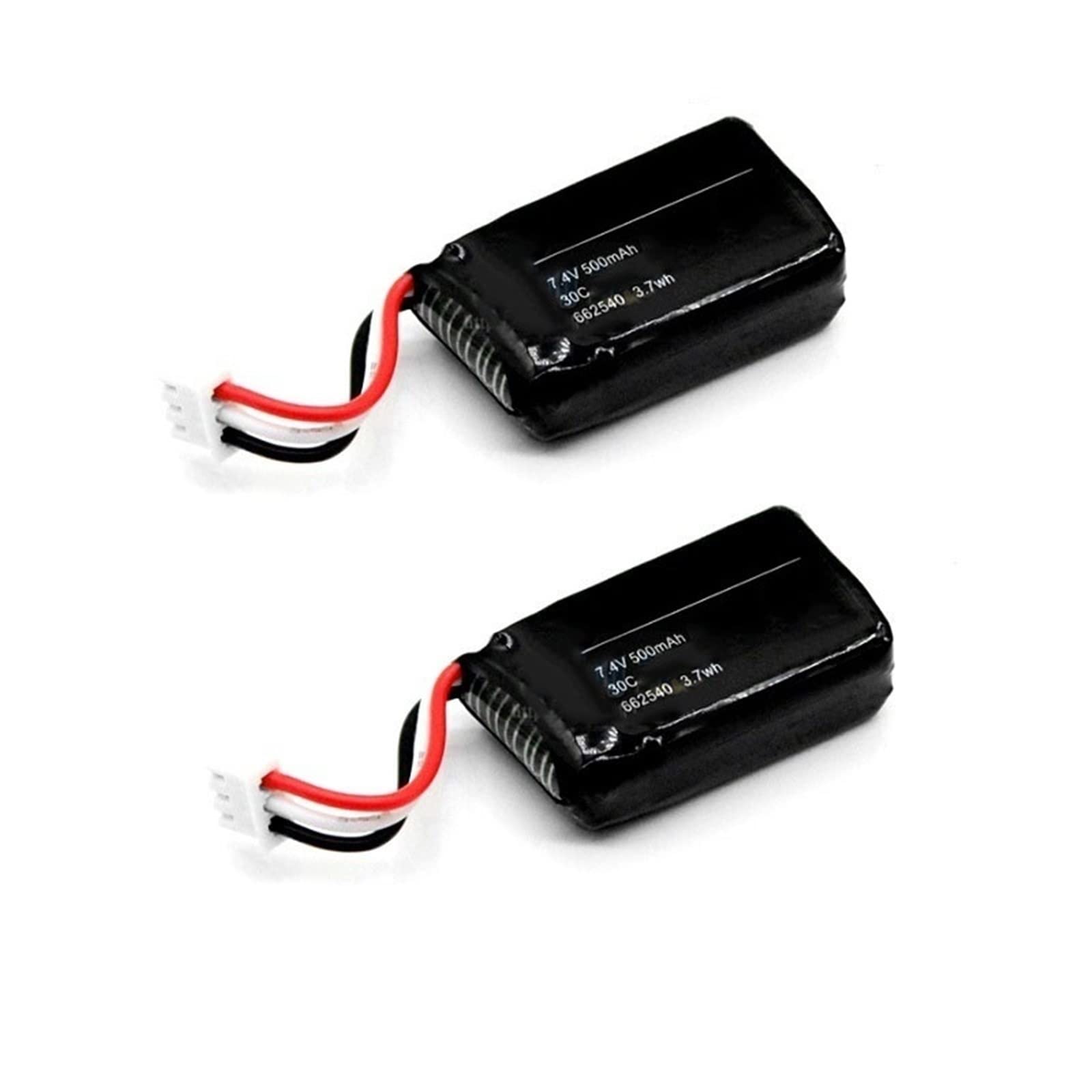 ZHIPAIJI For YUXIANG F120 Battery, 2 Pcs 7.4V 500mAh for YU XIANG F120 Helicopter Lipo Battery Replacement for YU XIANG F120 RC Helicopter Accessories Spare Parts