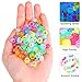 1605pcs Beads for Hair Braids Kit Including 600pcs 9x6mm Pony Beads, 1000pcs Elastic Rubber Bands, and 5pcs Quick Beaders for Kids Hair Braids(Glow in The Dark)