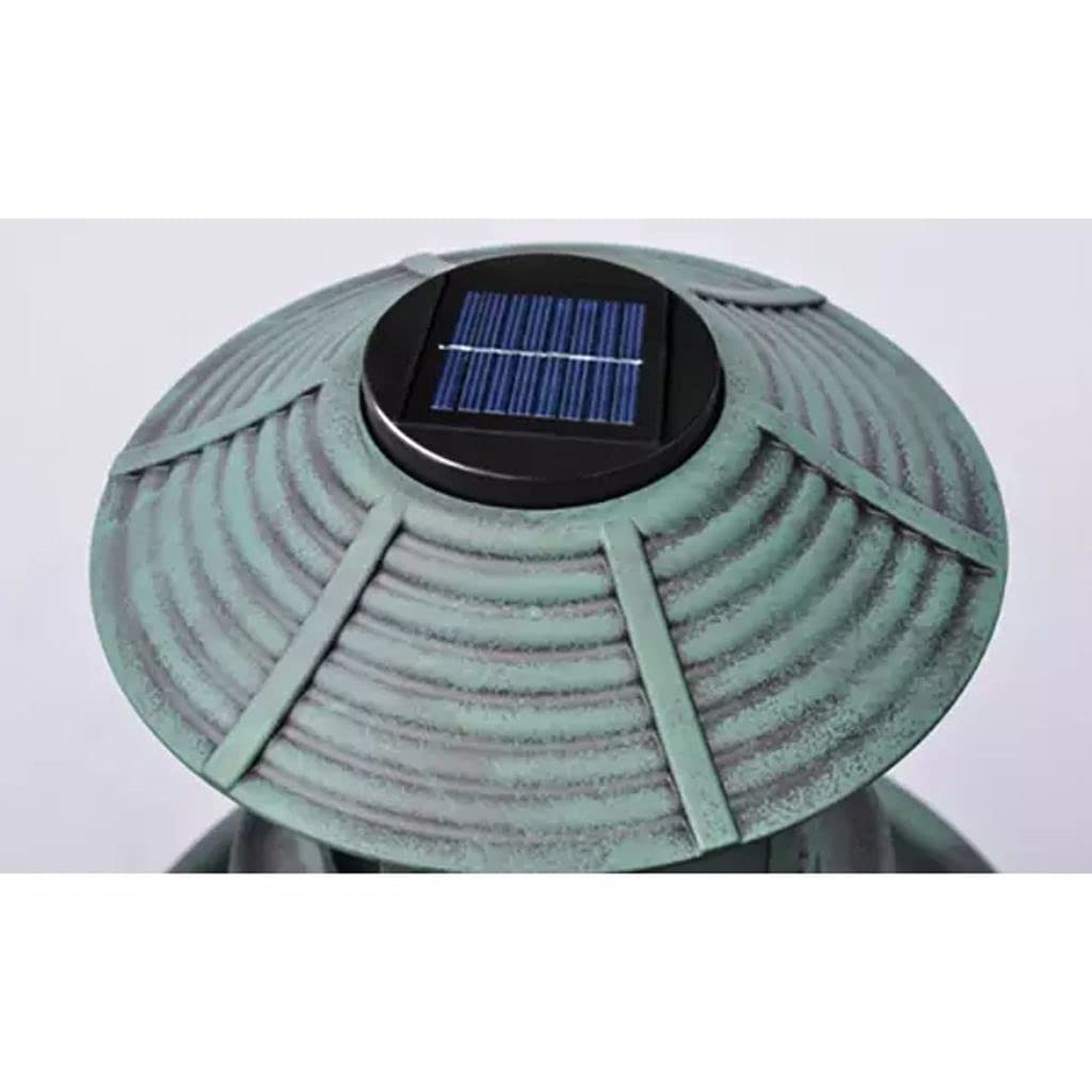 Mogou Bañera/comedero para pájaros con luz Solar, Bebederos para Pajaros, Fuente Pajaros, Baño para Pajaros