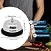 1pcs Call Bell, Service Bell, Loud and Clear Ring Stainless Steel Metal Counter Service Bell,for Hotels, Schools, Restaurants,Reception Areas(Small Size)