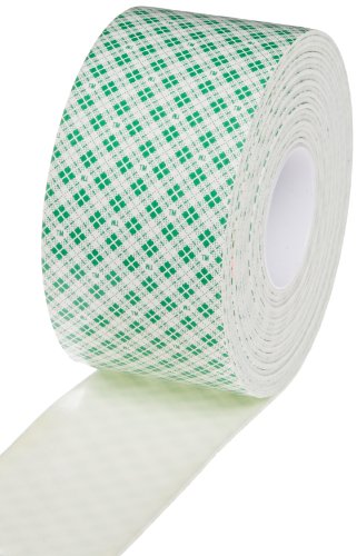 ruban mousse Tapecase 4016 double face blanc 2 po x 4,6 m pour fixation intérieure durable