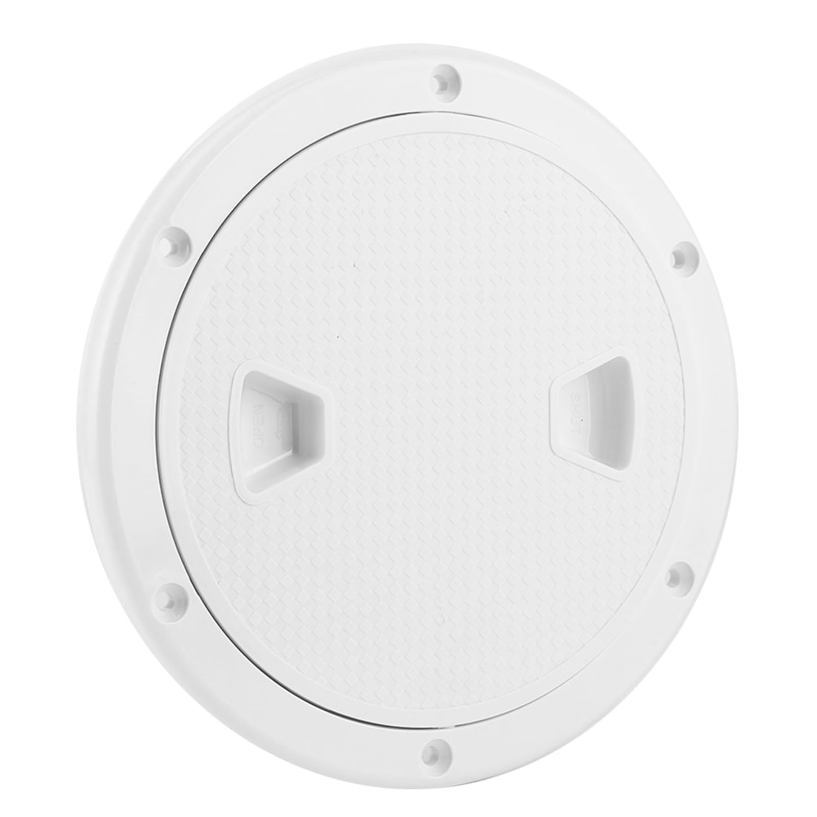 lvifloae 6in ABS Deck Plate White Round Anti UV Resistant Boat Inspection Hatch Cover Marine Parts Non Slip UV Resistant ABS White Plastic