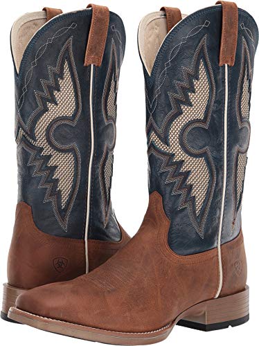 ARIAT BMVY9 Mens Solado VentTEK Western Boot Sorrel Crunch/Cowboy Blue 7