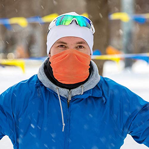 Image of Fleece Neck Warmer Windproof Winter Neck Gaiter for Men Women