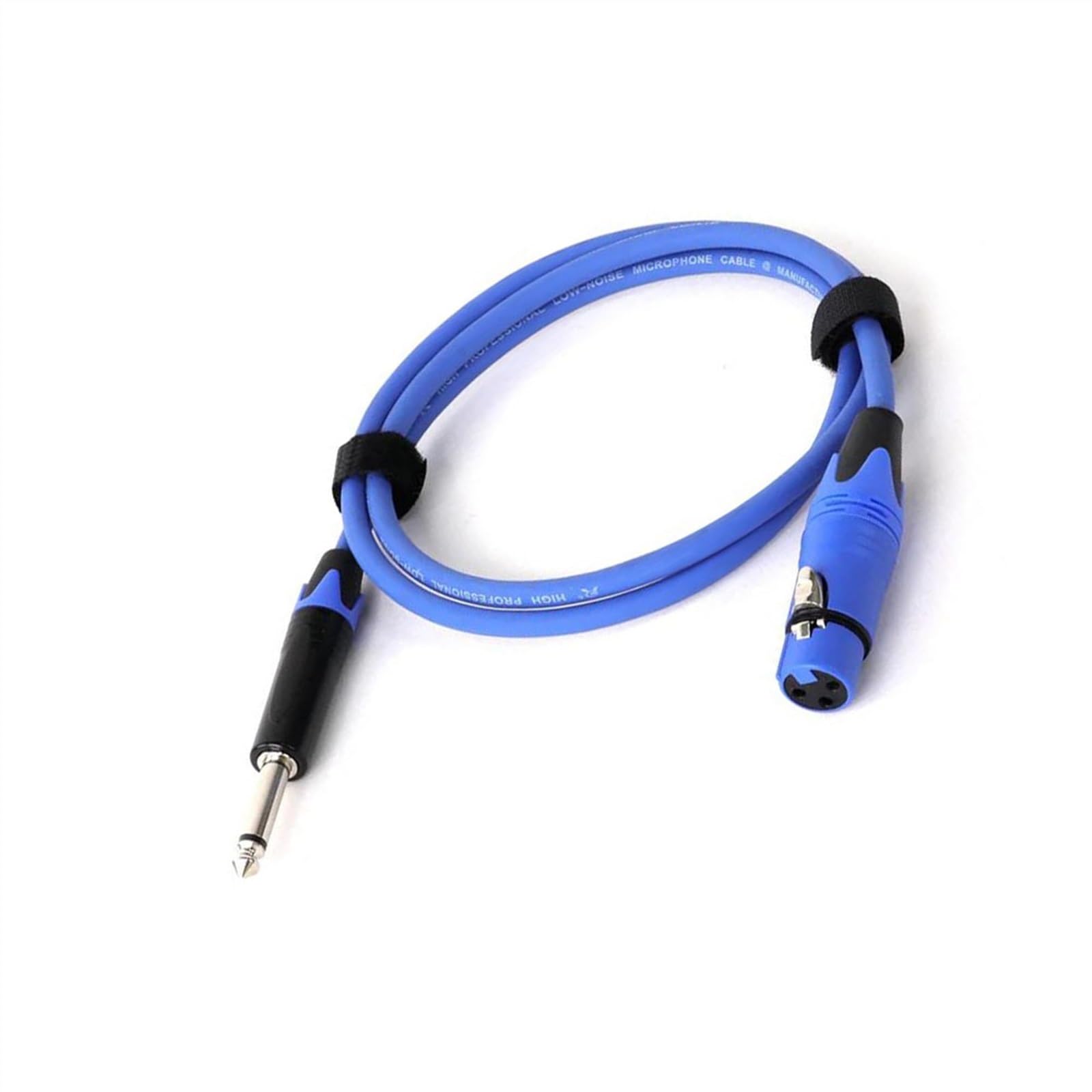 kabel audio instrumentu muzycznego 1PC Przewód Mikrofonowy Jack 6.35/6.5 Mono Męski Do Żeńskiego 1/4'' TS Do XLR Mikrofonowy Kabel Do Głośnika Wzmacniacza Gitarowego(Blue,10m)
