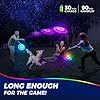 Glow-in-The-Dark-LED-Flying-Disc-7-Dynamic-Modes-7-Colors-IP65-Waterproof-Perfect-Birthday-Camping-Gift-for-MenBoysTeensKids-Outdoor-Games-Cool-Toys-175g Flashflight LED Dog Flying Disc