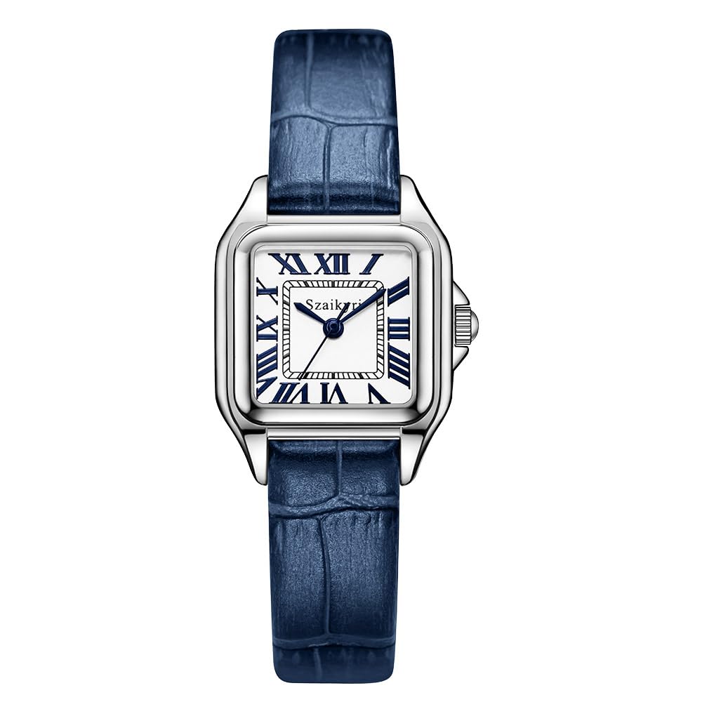 SzaikyriClassic Square Watches for Women with Roman Numerals Ladies Casual Dress Watch