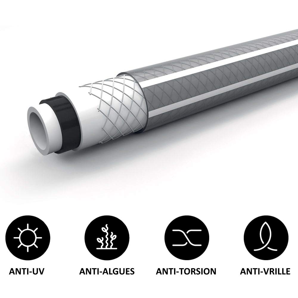 Tuyau d'arrosage Professionnel 5 Couches Ø 15 mm (5/8 Pouce) - Longueur 20 mètres