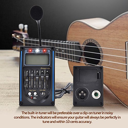 Micro pour guitare acoustique piézo à écran LCD et égalisation dynamique - 2