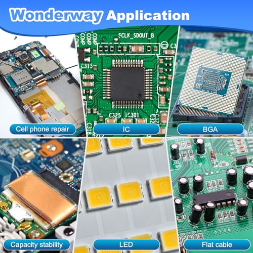 Image of Sn63 /Pb37 Solder Paste,T4 Particle, 183C Melting, No-Clean Flux for Soldering, Supplied By Wonderway (4X100g)