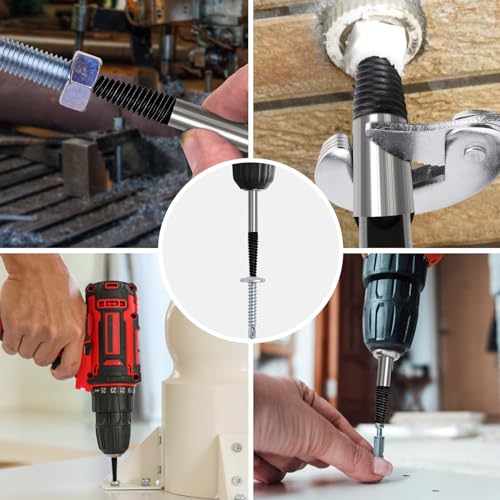 WUFANC Schraubenausdreher Set Profi, Linksausdreher Set FüR M4- Bis M25-Schrauben, Ausdreher Set Zum Einfachen Entfernen Von Verrosteten, Festsitzenden Oder Abgebrochenen Schrauben (Schwarz-6)