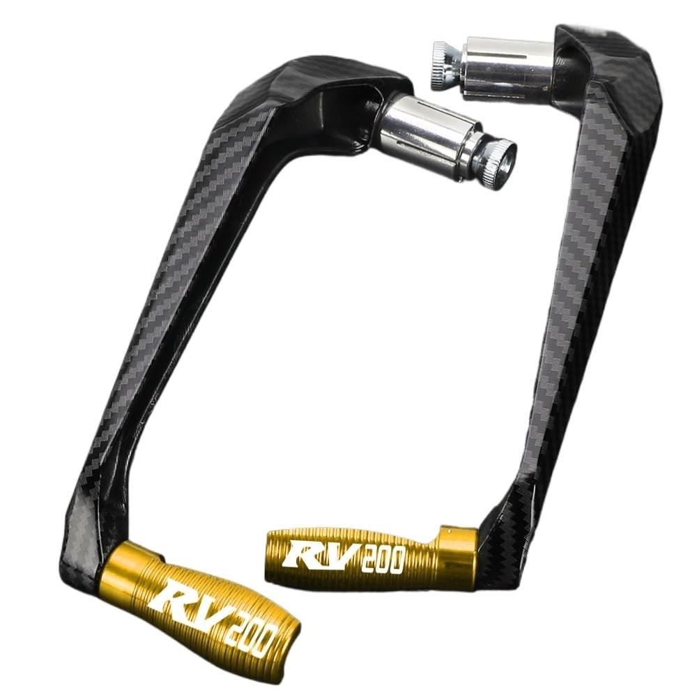 wanhaoaony Motorcycle Brake Protector Motorcycle Handlebar Grips Guard Brake Clutch Levers Protector(Lever Guard Gold)