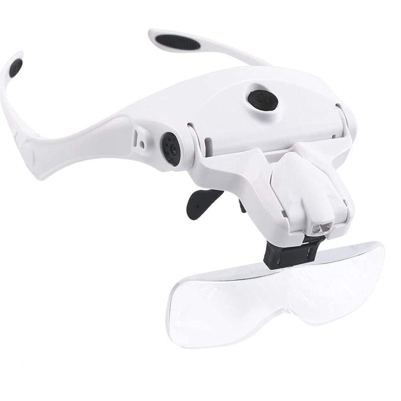 GaRcan Lupa para la Cabeza, Lupa para la Cabeza, Gafas, Lupa de Lectura, Lupa para la Cabeza con Manos Libres, Lupa para la Cabeza con Carga USB y luz para Lectura de Joyas