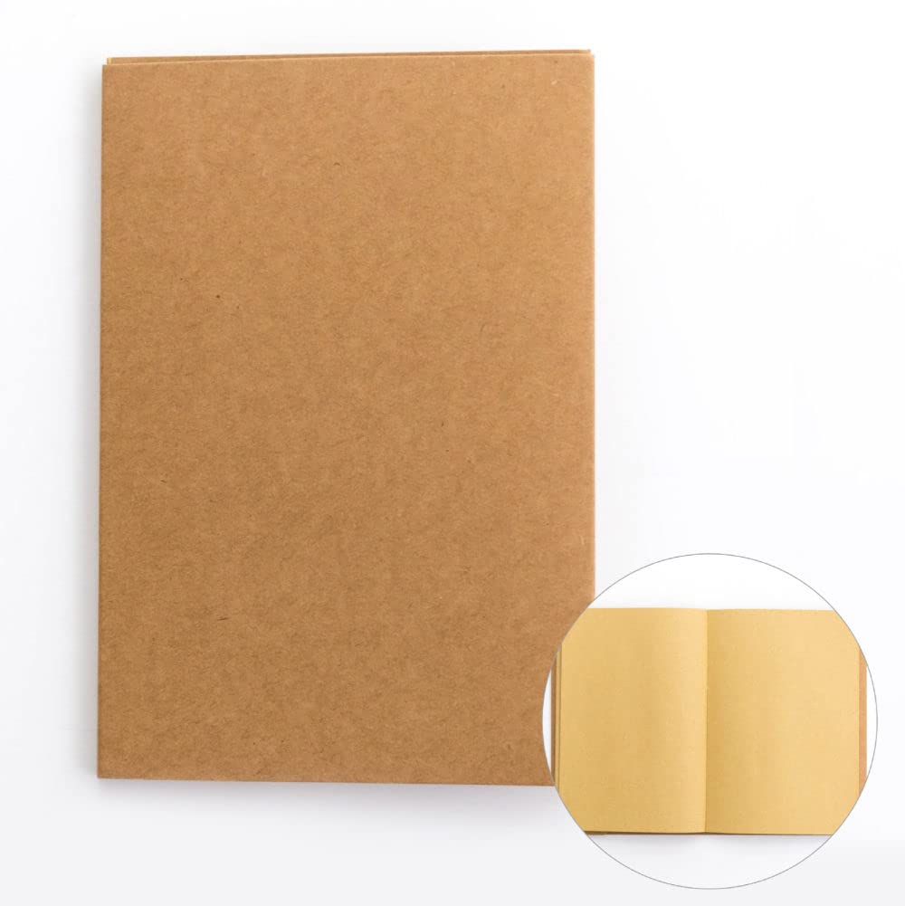 A5 papier pakowy w stylu vintage puste szkicownik rysunek Graffiti Sketchpad podkładki do pisania Notebook artykuły papiernicze szkolne artykuły szkolne, Kraft, 10 sztuk