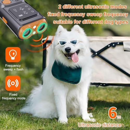BarkGuard - Bark Guard Anti Barking Device for Dogs, Antibell Ultraschall Gerät, 2025 Neues Antibellhalsband für Hunde Antibell, Anti Bell Gerät Hunde mit LED Taschenlampe für Kleine Große Hunde