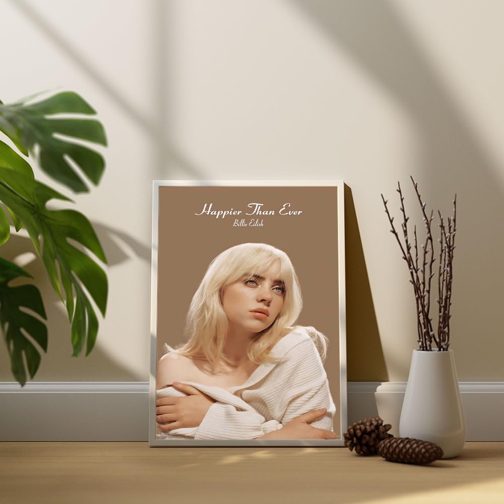 Billie Eilish Album Canvas Poster Bedroom Decor Sports Landscape