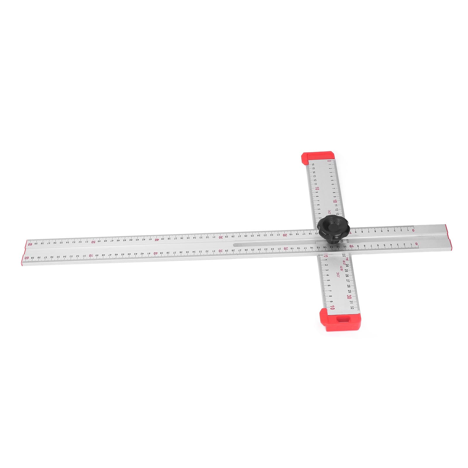 Generic Righello Combinato da 12 Pollici Goniometro in Acciaio Inossidabile e Alluminio con Scale in Pollici/mm per la Lavorazione del Legno Lavorazione dei Metalli Misurazione dell'angolo Marcatura