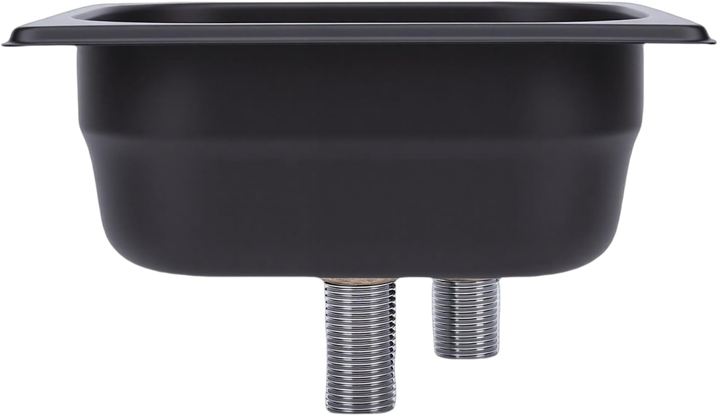 Generic Pitcher Rinser, Stainless Steel Embedded Automatic Glass Cup Washer, High Pressure Rinsing Labor Saving Countertop Kitchen Sink Glass Rinser with Hose for Home Hotel Bar (Black)