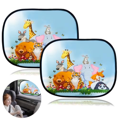 KEELYY Sonnenschutz Auto Baby, 2 Pack Auto Sonnenschutz Seitenscheibe mit...