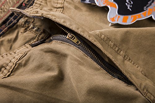 WSLCN Pantaloncini Cargo Uomo Cotone Bermuda Tinta...