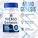 (5 Pack) Memo Genesis Capsules, Official Memogenesis Brain Health Support Pills with All Natural Ingredients, Advanced Brain Energy Supplement with Max Strength Vitamins for Women & Men (300 Capsules)
