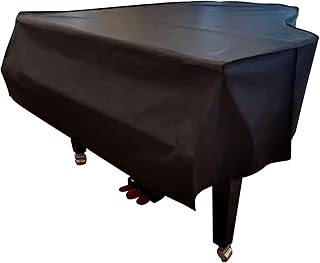 Mavcobo High-End Leather Grand Piano Cover Black Piano Cover Baby Grand Piano Cover Perfectly Fits The Piano Cover-Soft Lining(180cm/71in)