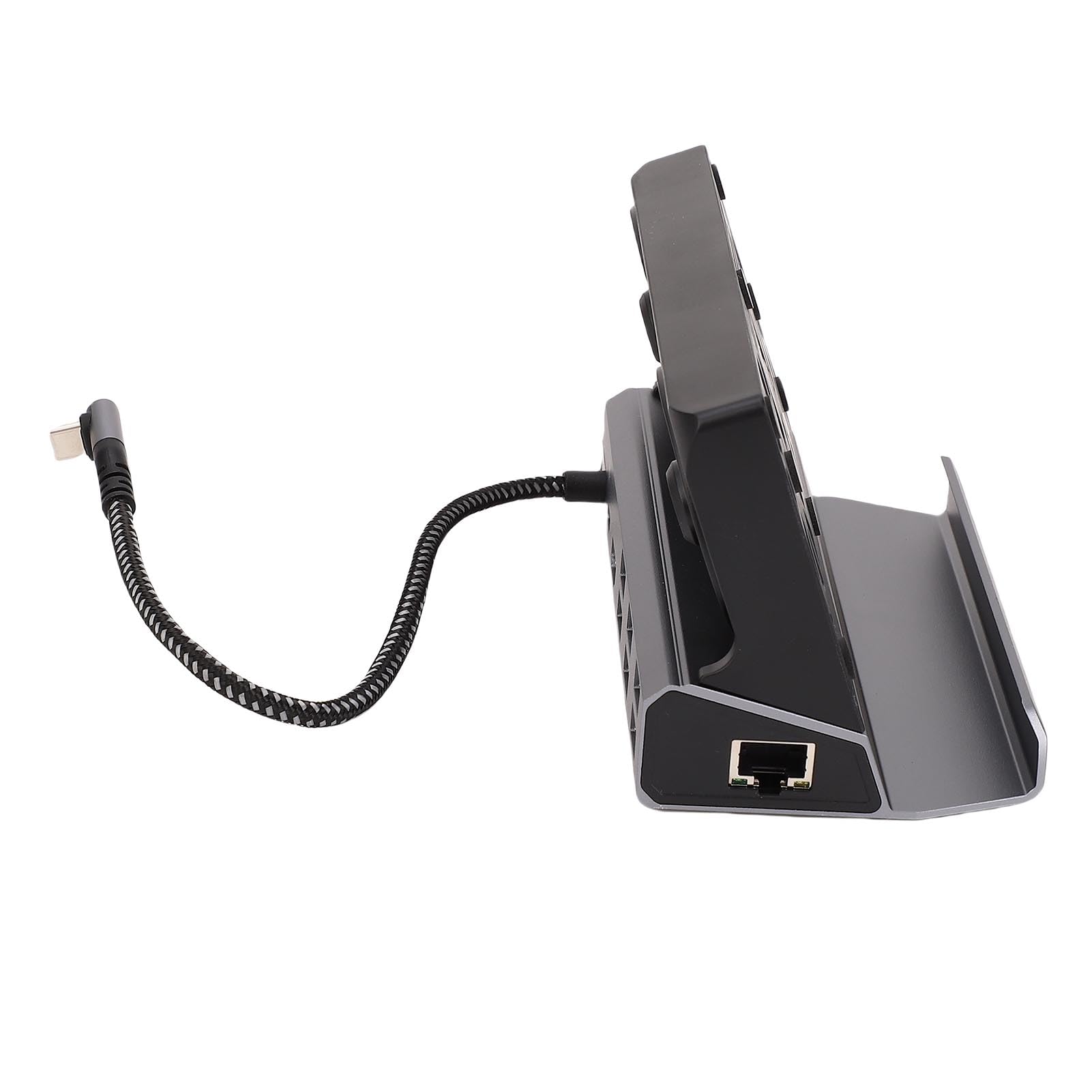 Stacja Dokująca USB C 9 W 1 do Konsoli do Gier Steam Deck Podwójne Wentylatory, 4K Przy 60 Hz RJ45 1000 Mb/s PD 100 W Pasuje do Stopu Aluminium ROG ALLY + ABS