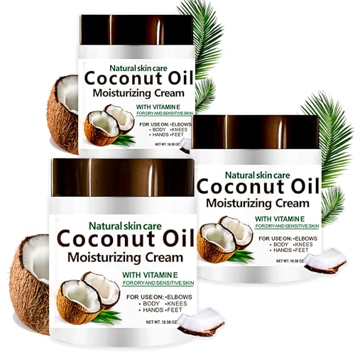 DR MEINAIER Coconut Oil Cream. Spa size 10.5 oz Moisturizing Cream. Coconut Oil for Face, Hands, Hair. Intense Hydration For Dry Skin (3)