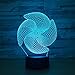 Produktbild ANYODP 3D Kreatives Nachtlicht LED Magic Table Lamp -Windmühle-Sieben farbwechselnde Touch- Schalter Valentinstag-Weihnachtskindergeschenk-Geburtstagsfeier-Geschenke