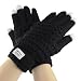 Bao Xin Wool Knitted Glove Special Designed for Touch Screen Cell Phone / Tablet /Mp5 etc ,Soft and Cold Proof (Black)