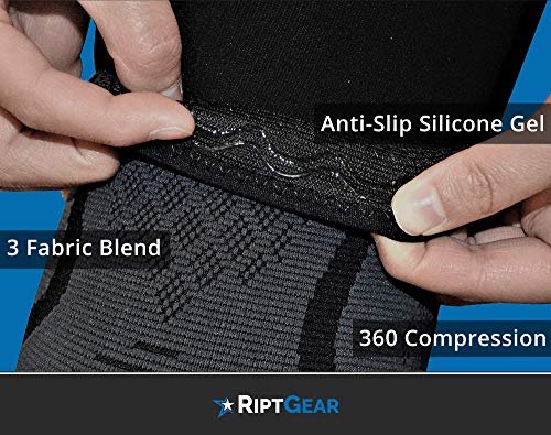 Riptgear Knee Compression Sleeve - Braces For Knee Pain - Compression For Arthritis, Meniscus Tear, Running, Walking - Support For Women And Men - Sleeves Weightlifting (Medium, Gray (1 Pack)) #TOP7