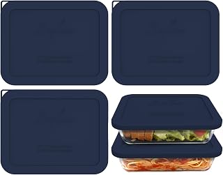 SOPHICO Silicone Lids for Pyrex Freshlock/SNAPWARE 6/8-Cup (7211R/8608)