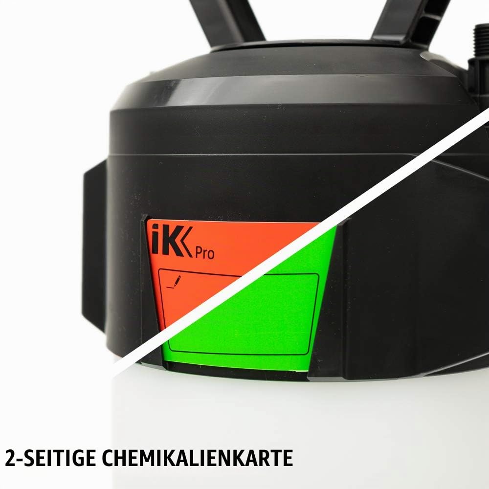 IK Foam Pro 12 - Schaumsprüher mit Druckluftanschluss - 6 l | Detailing, Reinigung, Desinfektion - 3,5 bar - 47 cm Glasfaserlanze - Fächerdüse - 3 Schaumarten