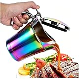 Thermo Sauciere 450ml Doppelwandig Edelstahl Soßenkanne Irisierend