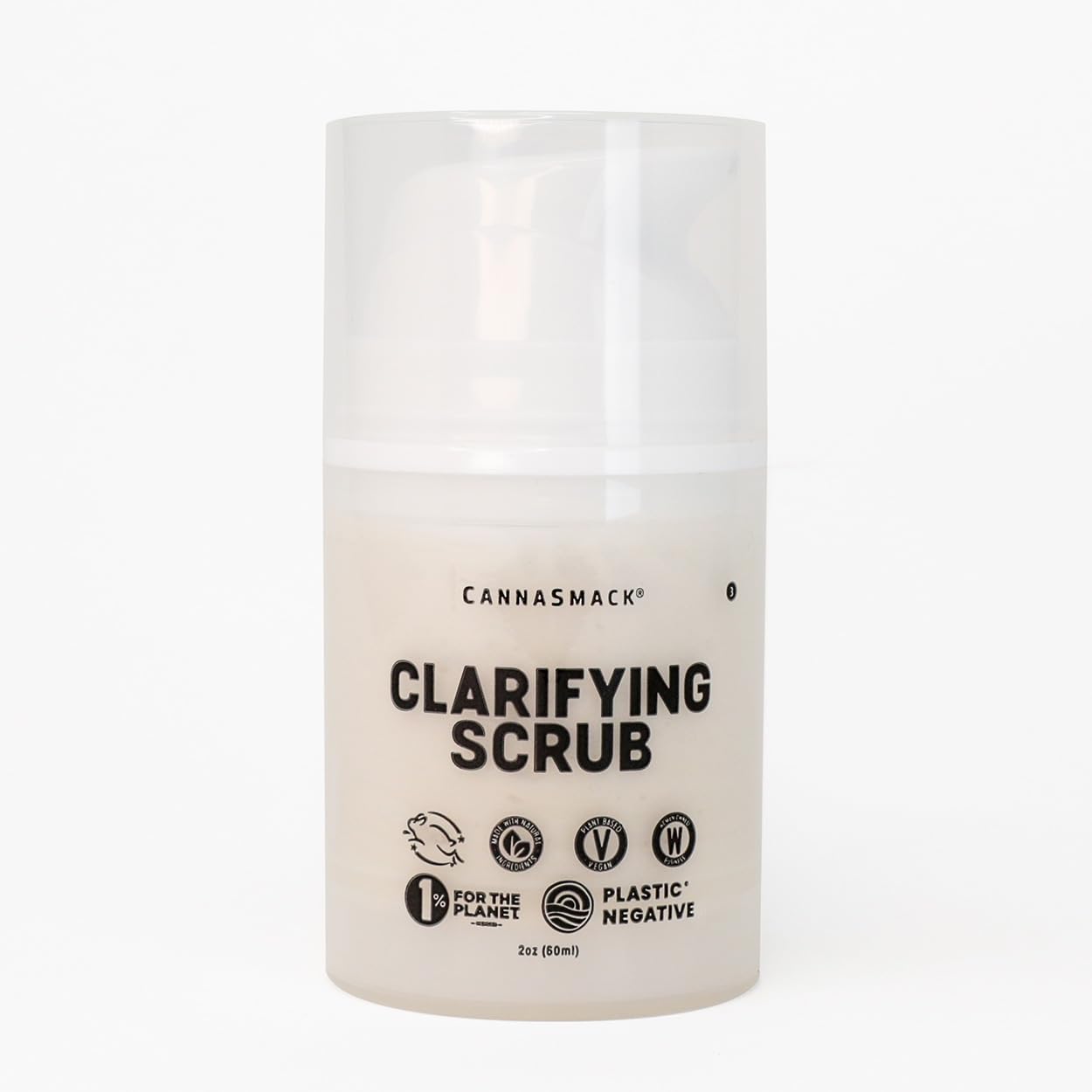 CannaSmack Clarifying Scrub - Gently and Exfoliates Dead Skin Cells - Salicylic Acid & Honeysuckle Flower Extract Help Reduce Acne & Blackheads