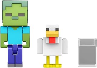 Minecraft Build-A-Portal Figures, 3.25-in Action Figure with Portal Piece & Accessory, Video Game-Inspired Building Toy, Collectible Gift for Ages 6 Years & Older
