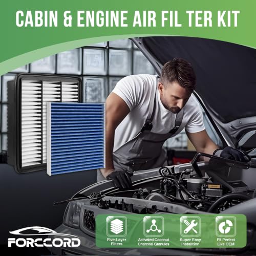 Image of Cabin & Engine Air Filter Kit for Hyundai Elantra 2021-2026 (1.6L /2.0L Gas)