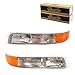 Park Signal Side Marker Lights Lamps Driver and Passenger Replacements for Chevrolet Pickup Truck SUV 15199558 15199559