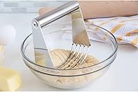 Vista 2 de Fox Run 5856 Batidora de masa, acero inoxidable, metálico, 4.75 x 4 x 1.75 pulgadas