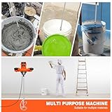 2600W 240V Concrete Mixer Machine - 6 Speed Adjustable Electric Mixer with M14 Threaded Rod & 1.5M Cable - Ideal for Paint Stirrer, Cement Mixer, Drill Paddle Mixer - Image 9
