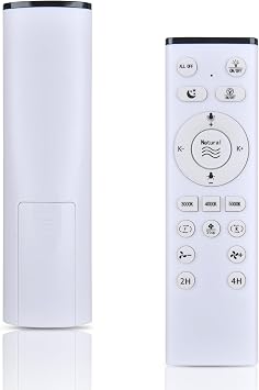 New Fan Replacement Remote Control fit for SYLEEN 22 Ceiling Fans with Lights 3000-6500K WSS-22-BL WSS-22-W