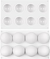 Vista 9 de Molde de Silicona para Pastel Esférico, Moldes de Pastel Mousse de Bola 3D para Hornear, Moldes de Postre Francés de Chocolate Fondant para Dulces