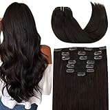 ★★ Service Assurance: 100% echtes Doppelschuß-Menschenhaar mit Clip-In, das sich leicht in Ihr Haar einfügt. Salonqualität, weich wie Ihr eigenes natürliches Haar. Die Länge und das Gewicht des Haares können an Ihre Bedürfnisse angepasst werden.