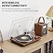 Belt Drive Turntable for Vinyl Record Player,Connect with Bluetooth Speakers or Active Speaker,Built-in Phono Pre-amp,USB Digital Output, Magnetic Cartridge,High-Gloss Wood Design(Brown)