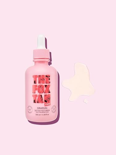 Miniatura 4 de The Fox Tan Suero facial autobronceador gradual, crea un bronceado natural sin rayas, fabricado con ácido hialurónico hidratante, vegano y libre de