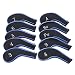 Sword &Shield sports Neoprene Zipper Golf Club Iron Head Covers Iron Covers 10pcs/Set(Black&Blue)
