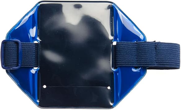 Reflective Arm Band w/ID Holder-Blue