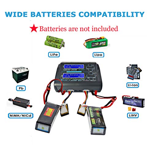Htrc C240 Lipo Battery Charger Dual 1-6S Balance Battery Charger Discharger Ac 150W Dc 240W 10A For Li-Ion Life Nicd Nimh Lihv Pb Smart Battery #TOP1