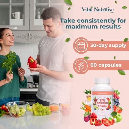 image for VITAL NUTRITIVE Vital Super Fruits & Veggies - Daily Superfood Capsule
